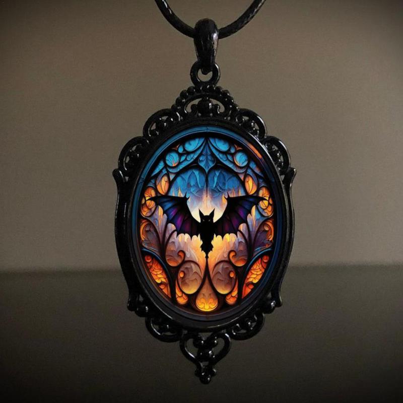 Halloween Halskette für Damen Legierung Vintage Halskette Halloween Schmuck Modeschmuck Halsketten Trendige Halsketten