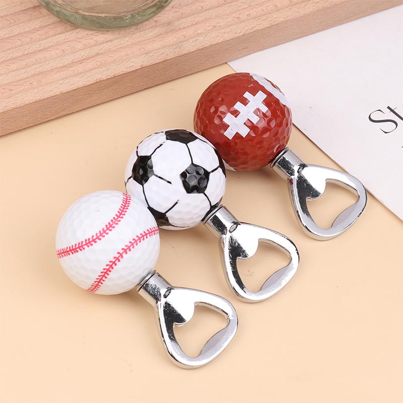 Rustfritt Stål Fotball Baseball Flaskeåpner Morsom Ølflaskeåpner, Nyhetsgave