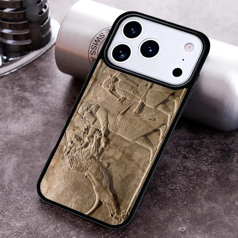 Lamassu Assyrian Mesopotamian Phone Case for iPhone 17 16 15 Pro Max Air 14 13 12 11 Plus Shockproof Capa Cover