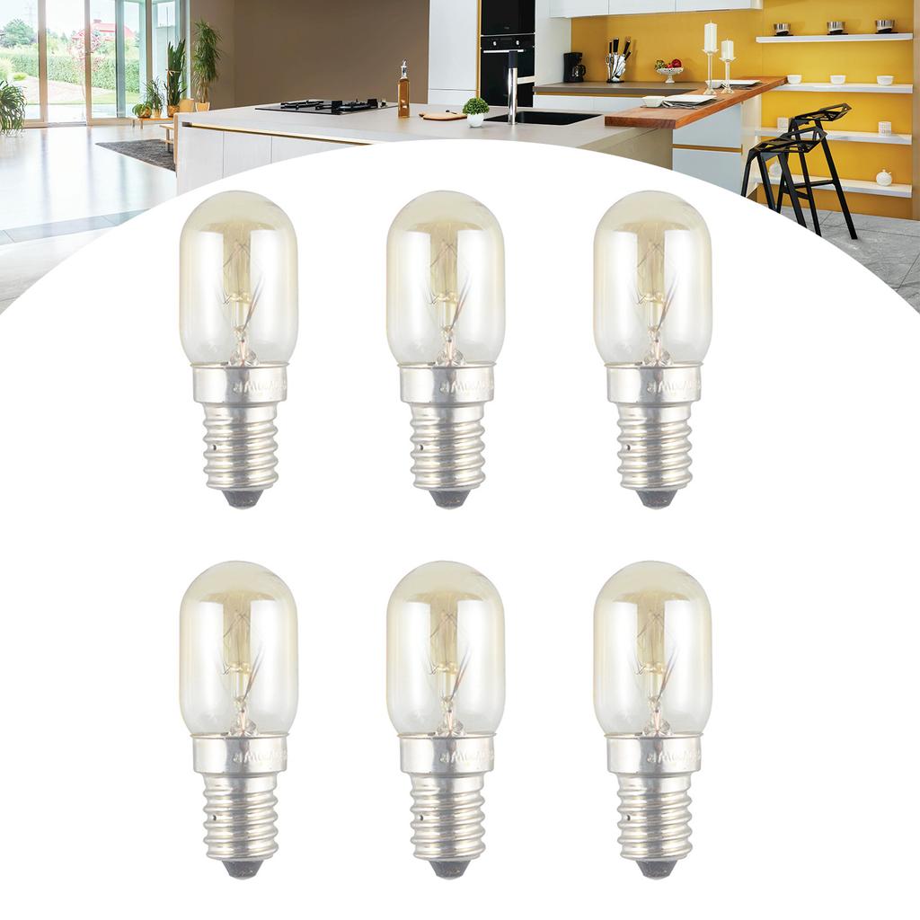 6 Pack Multifuntional Microwave Bulb Microwave Light Bulb Oven Bulb 220V 20W Lamp Efficient Oven Light Perfect for Oven