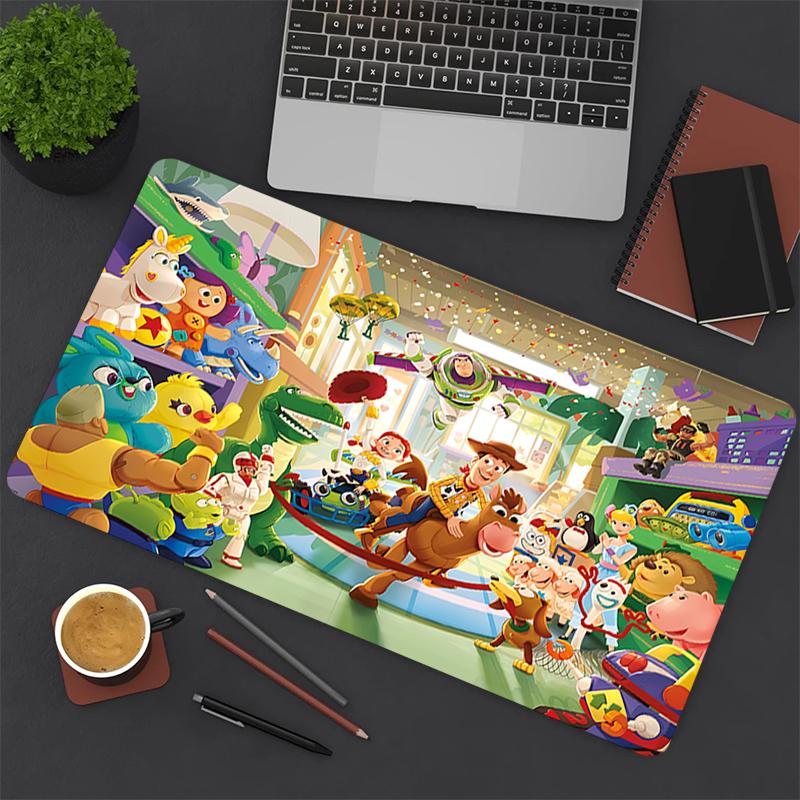 1Pc Toy Story Characters Gaming Mouse Pad Keyboard Desk Mat Non-slip Rubber Lock Edge Waterproof Computer Mousepad for Office Home Decor Y1989