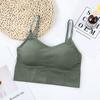Yoga Bra Adjustable Strap Breathable Sports Push Up Bra Shockproof Padded Sports Yoga Top Athletic Gym Running Fitness Vest Bra