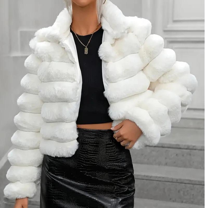 

Autumn and Winter Imitation Fur Coat Short Women s Versatile Tops S