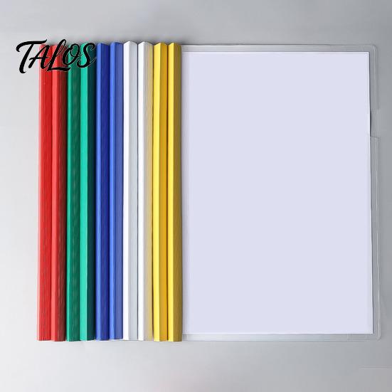 Document Folder 10 Pcs Report Folders with Clear Cover And Sliding Bar, A4 Holder Letter Size Covers, Presentation Binder for School Business File