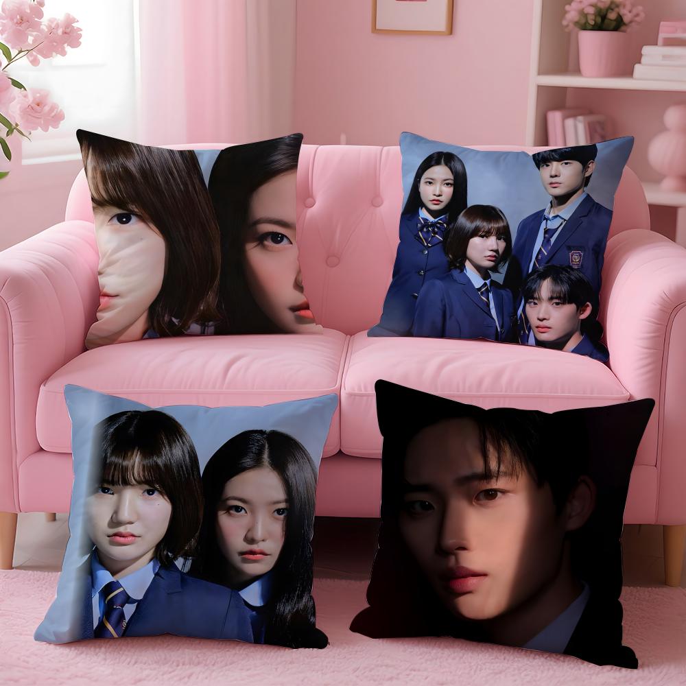 Classic Dramatic Korean TV BBitch X Rich Cushion Cover Pillow Case Soft Skin Friendly Fabric Concealed Zipper