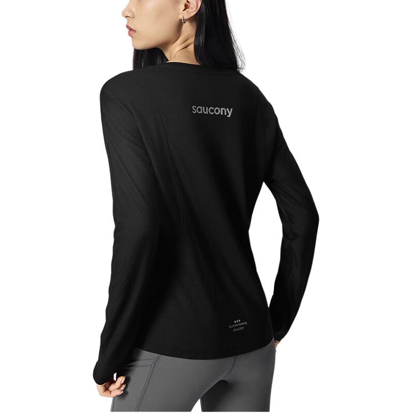 Saucony Sweaters Unisex Jet Black Crew Neck Moderate SA1250LT95T-BK001