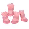 4Pcs/set Warm Pet Dog Shoes for Small Medium Dogs Cute Dog Boots Outdoor Non-Slip Puppy Sneakers Anti-Slip Dog Foot Protector