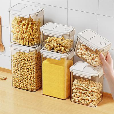 Yousheng Airtight Food Storage Container Food Grade BPA Free Leak-Resistant Stackable Design Transparent Grains Dry Foods Storage Jar