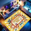 Movie Night Cinema Washable Rug, Soft Non-Slip Carpet for Home Theater Living Room, Retro Pop Culture Decor Floor Mat