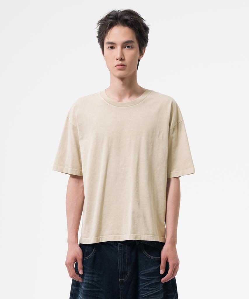 Descheuis Everyday Pigment Crop Short Sleeve Tee Beige
