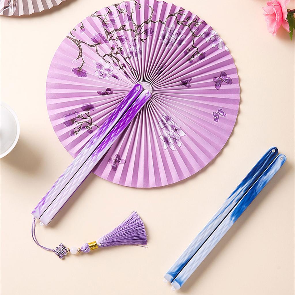 Handheld Round Foldables Hand Magnetic Fan Coolings Fan For Outdoor Sports Christmas Decorations And Travel Performances