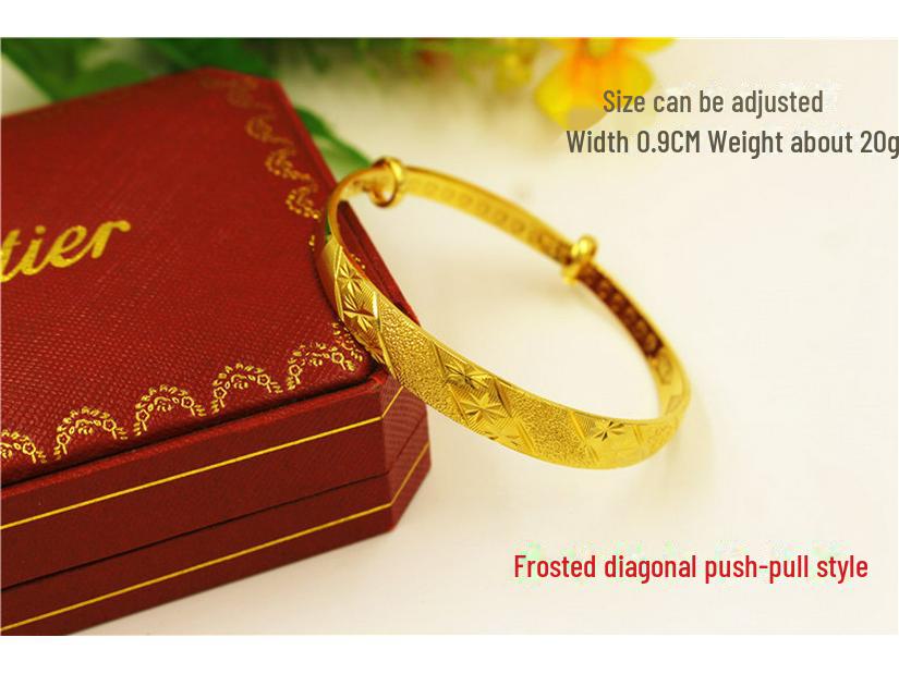 Long-Lasting Euro Copper Plated Vietnamese Gold Sand Bracelet for Brides