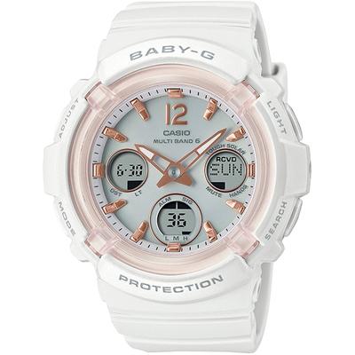 Baby-G BGA-2800-7AJF [BABY-G Radio Wave Solar Watch 10 atm vodotěsný dámský gumový pásek]