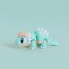 3D Printed Mini Movable Dinosaur Figurine with Egg Shell Trendy Desktop Ornament Fun Gift for Boys Girls Dinosaur Enthusiasts
