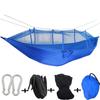 Outdoor Hammock With Mosquito Net Camping Garden Swing Relaxation Lightweight Nylon Hanging Bed