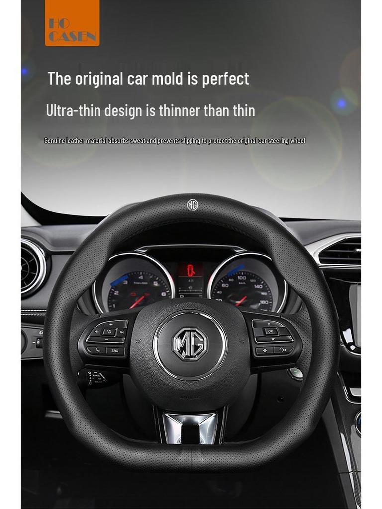 Echte Lederlenkradabdeckung für MG5 Scorpio, 6pro, ZS, HS, One, MG3, Roewe