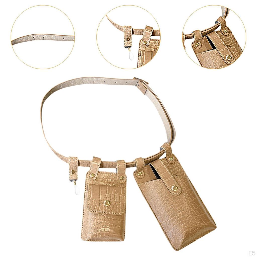 Ladies Waist Bag Adjustable Strap Crossbody Pack for Walking Outdoor Gym