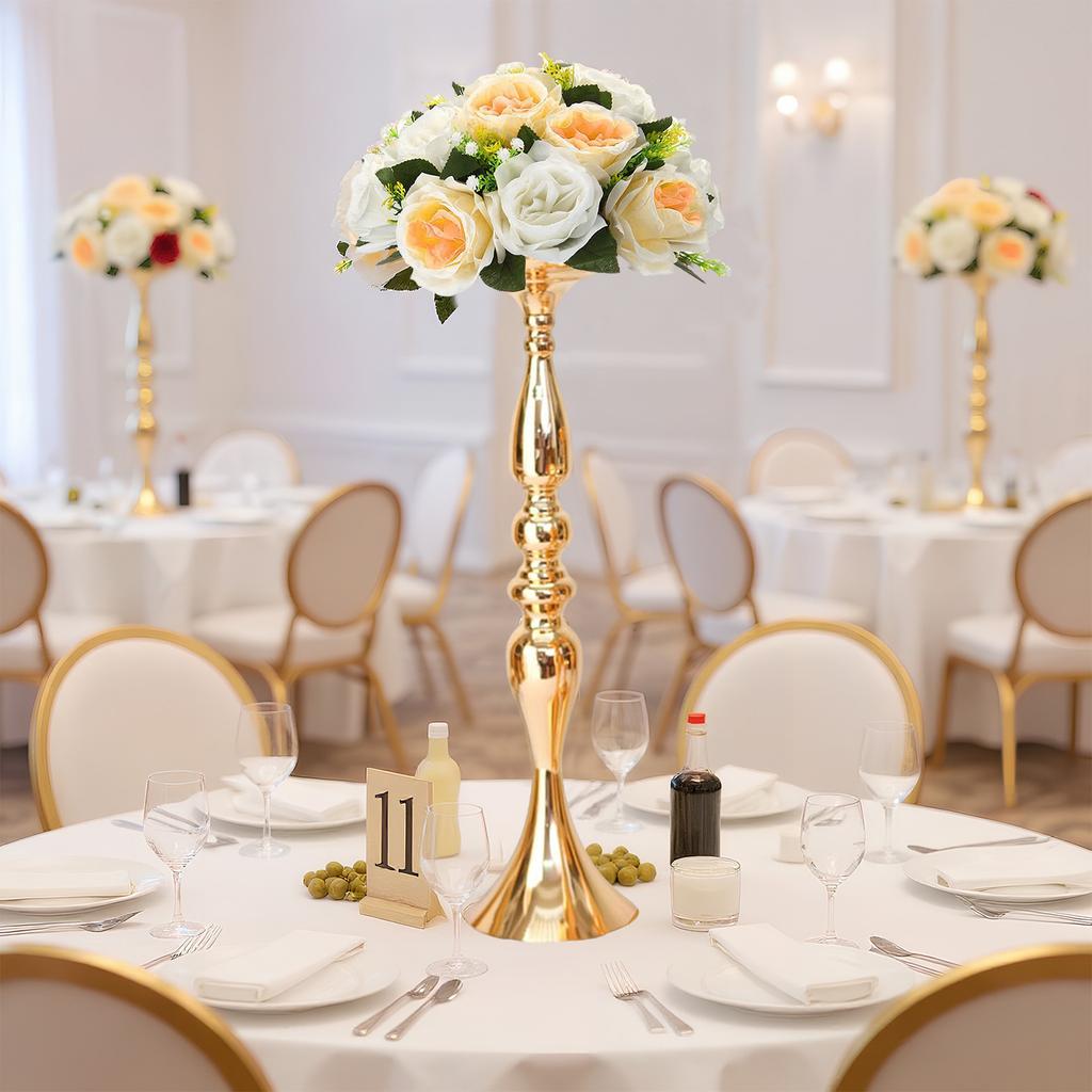 24 Pcs Versatile Wedding Flower Vase 19.69In Tall Flower Holders Floral Display Rack for Party Dinner Table Centerpieces Decor