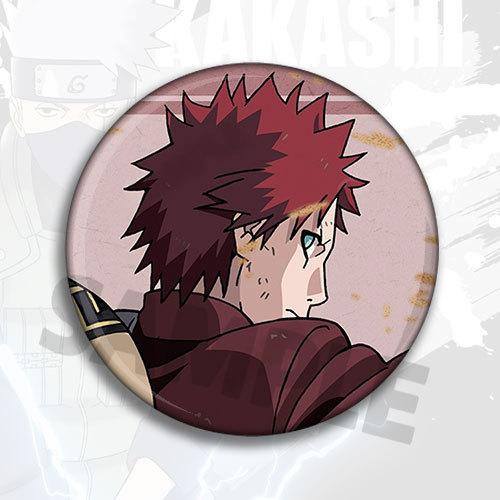 Naruto Anime Badge Pin Set Shiny Film Button Collectible Merchandise Gift for Fans Cosplay Brooch Accessory Kakashi Itachi Neji