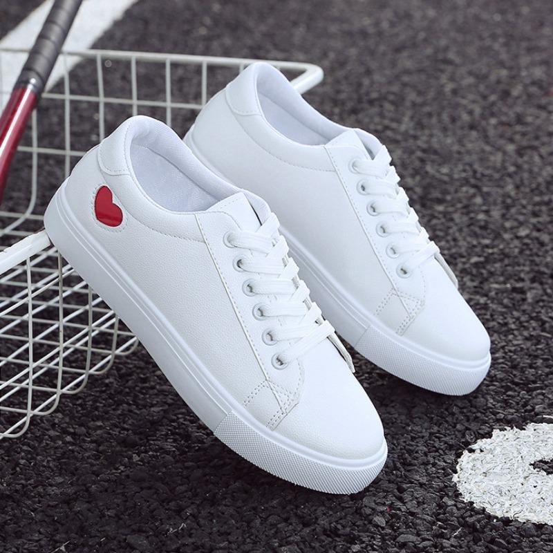 Fashion 2024 New In Fashion Casual White Sneakers Women Shoes for Women Shoes Summer PU Leather Flats Platform Shoes Zapatillas Mujer