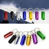 Waterproof Aluminum Pill Box Cache Drug Holder Container Keychain Medicine Box