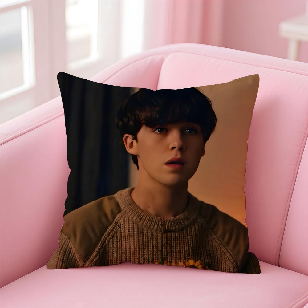

AAlex Lawther Cushion Cover Pillow Case Soft Friendly Fabric Concealed Zipper 30X30cm