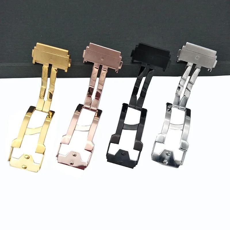 22/24mm Uhrenarmband Edelstahlschließe für Hublot Fusion Classic Big Bang King Power Uhrenzubehör Faltschließe