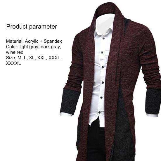 Mantel hautfreundlich lockere Passform bequem lange Ärmel Strickmantel für den Winter