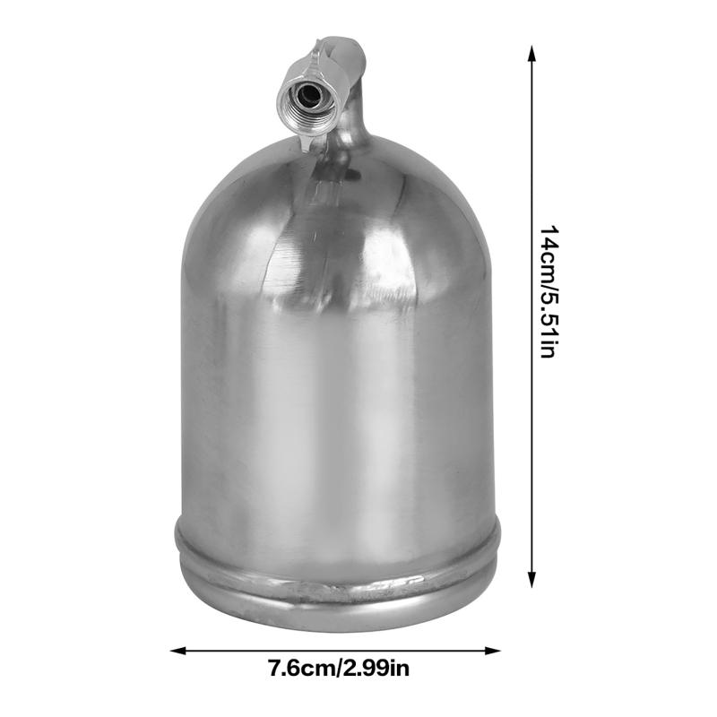1pc 400CC Plastic/Aluminum Spray Paint Pot Air Gravity Feed Sprayer Cup Pneumatic Tool Accessories For F75 W101 W71 W77