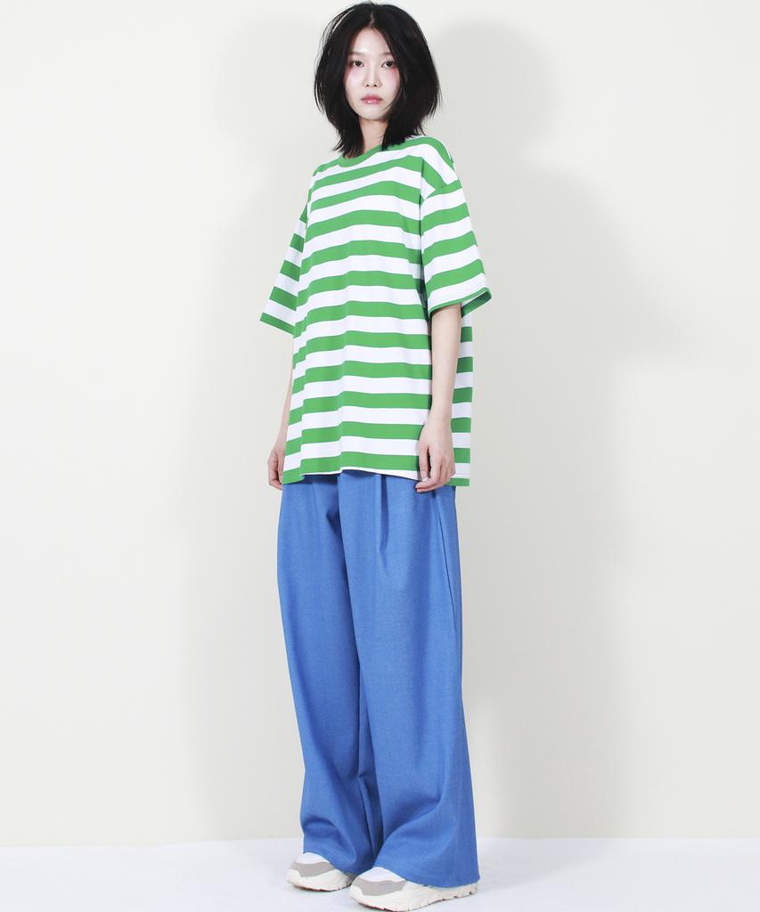 Deumakeu Vintage Denim Wide Pants Blue