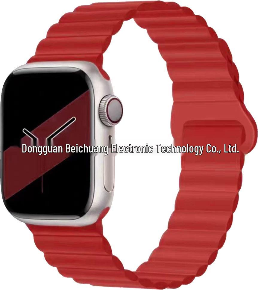 Two-Color Silicone Strap for Apple Watch 10/SE Creative S9