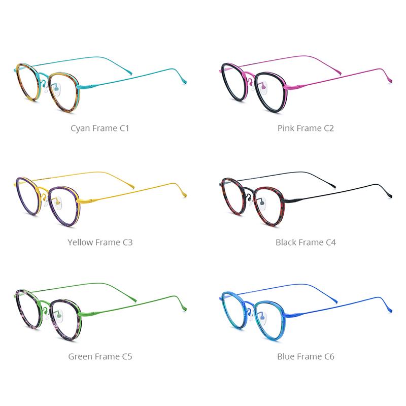 FONEX Progressive Prescription Glasses Custom Photochromic Myopia Optical Lens Eyewear Men Polygon Eyeglasses Titanium Frame 896