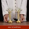 2pcs Chinese Crystal Candle Holder Ornaments Colorful Simulated Candlestick Buddha Hall Worship Home Decor Buddhist Accessories