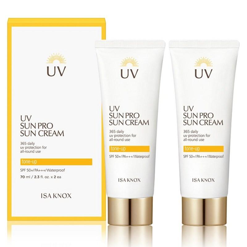 Isa Knox UV Sun Pro Sun Cream 365 Daily SPF50+ PA+++ Sunblock/Sun Cream/Sun Lotion, 70ml, 2 Pcs