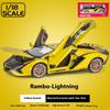 1/18 Lamborghini SIAN Lightning FKP37 Supercar Alloy Diecast Model Hight Simulation Sound Light Toy Holiday Gifts for Children Collection