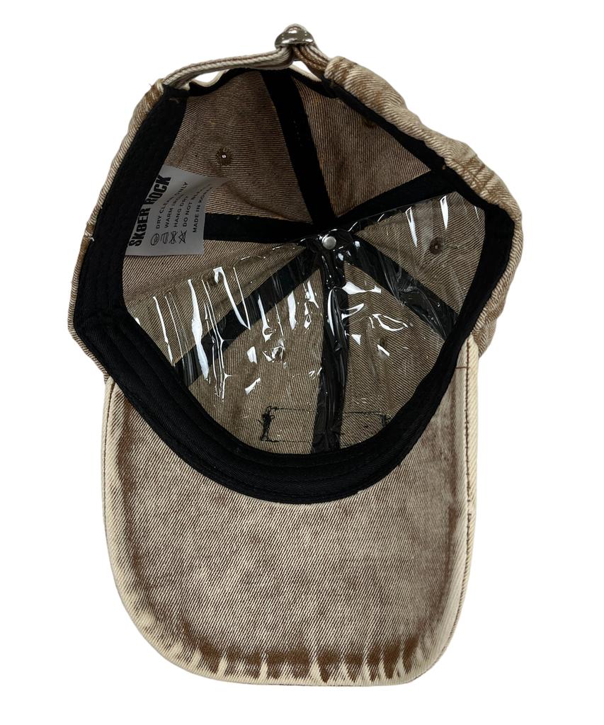 SK8ER ROCK Dirty Pigment Ball Cap Brown