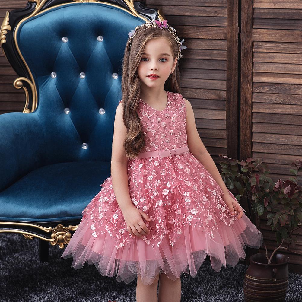 Detské princeznovské nadýchané šaty Darčeky pre malé dievčatká Módne šaty Trblietavé detské narodeninové šaty Elegantné jemné spoločenské šaty Plesové šaty pre dievčatá