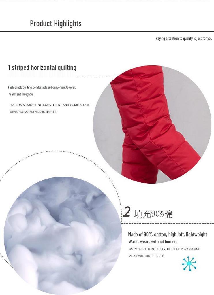 Thickened Unisex Children's High Waist Down Cotton Pants - Winter Slim Fit