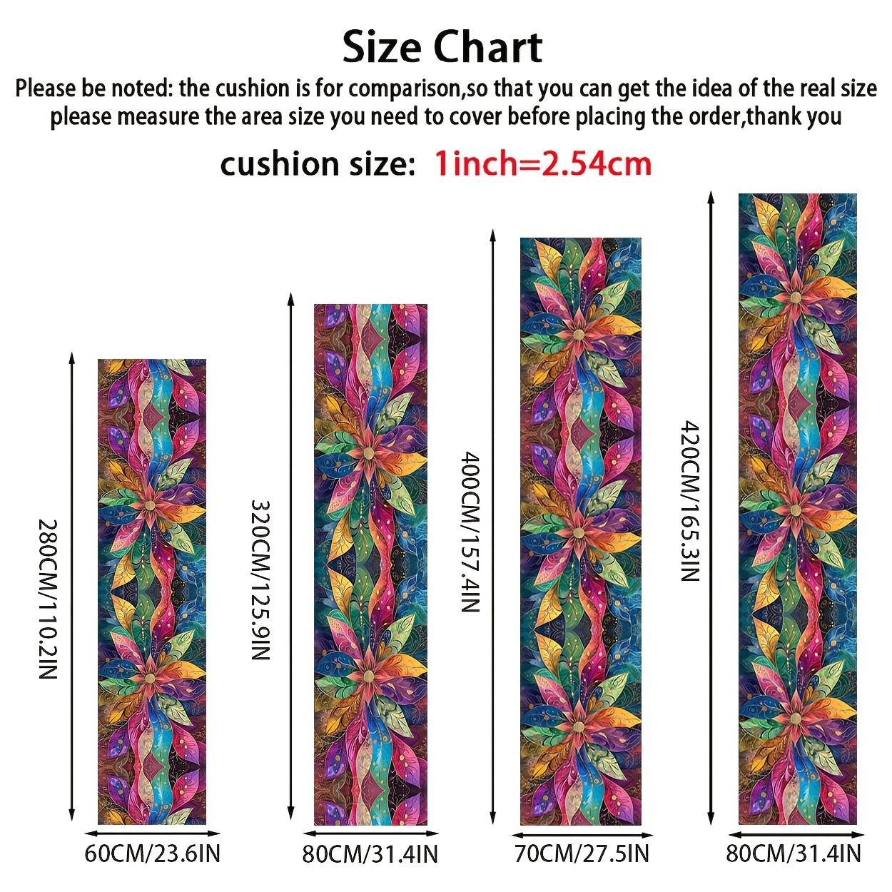 

Красочный Цветочный Ковер Яркий Длинный Ковер Кухонный Коврик Ковер-Дорожка Ковер Коврик для Спальни Придверный Коврик Приветственный Коврик Ковер для Гостиной 40X120CM (1.3X3.9FT