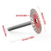 40mm Diamond Cutting Disc 6mm Shank Durable Circular Thread Cutting Disc Circular Saw Blades For Wood Metal Stone Granite Marble