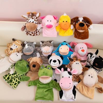 Păpuși de deget de mână Jucărie de pluș Desen animat Material pentru petrecere Jucărie preferată pentru adunări de familie Leu Oaie Rață Girafă Cadouri pentru copii