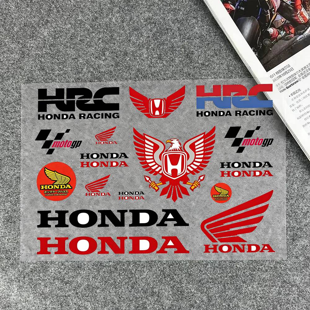 

Светоотражающие наклейки для мотоциклов Honda, 3M, Предупреждающие знаки безопасности ночью в темноте, Шлемы для скутеров 20x30cm