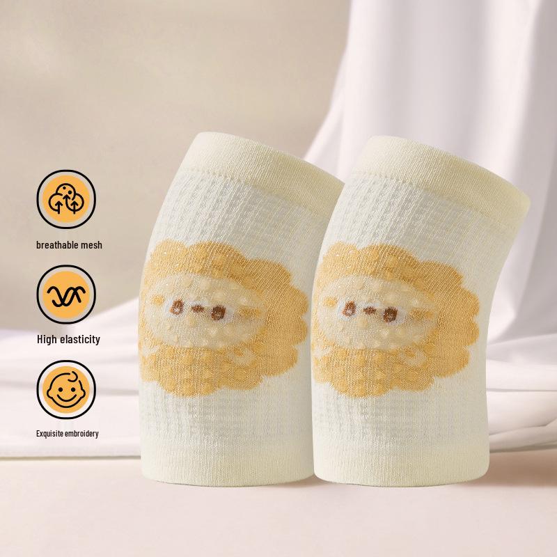 25 Baby Knee Pads: Anti-Fall Crawling Gear for Infants and Kids, Breathable Mesh, Summer Style
