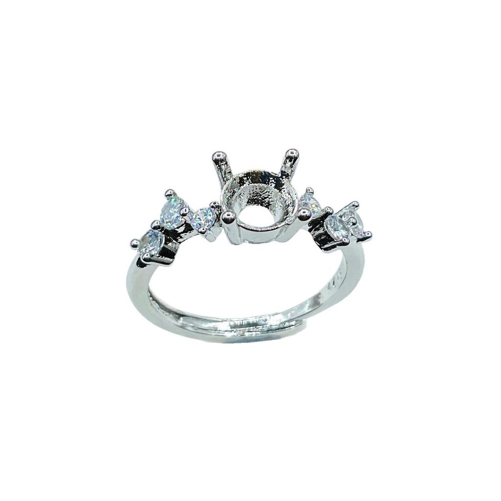 Huazi Diamond Fashion Ring Setting with Pointed Bottom - Trendy DIY Inlay Design