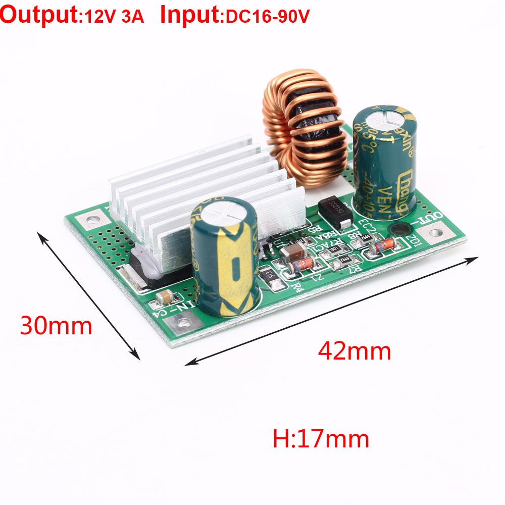DC 9V 12V 24V 36V 48V 72V 84V 120V To 5V 3A Step Down Module Power Supply DC DC Converter Buck Converter Step Up Converte