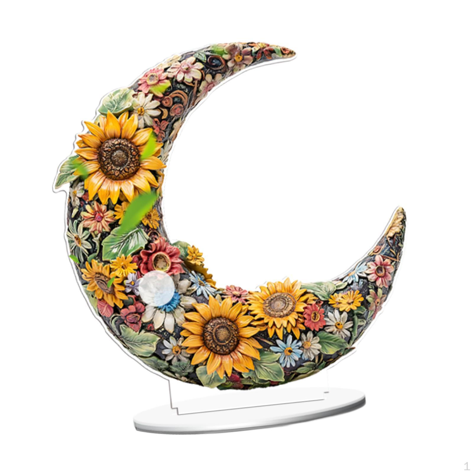 

2D Плоский Цветной Узор Настольный Знак Акриловые Аксессуары Водонепроницаемый Многоцелевой С Подставкой Стол Sunflower Pattern