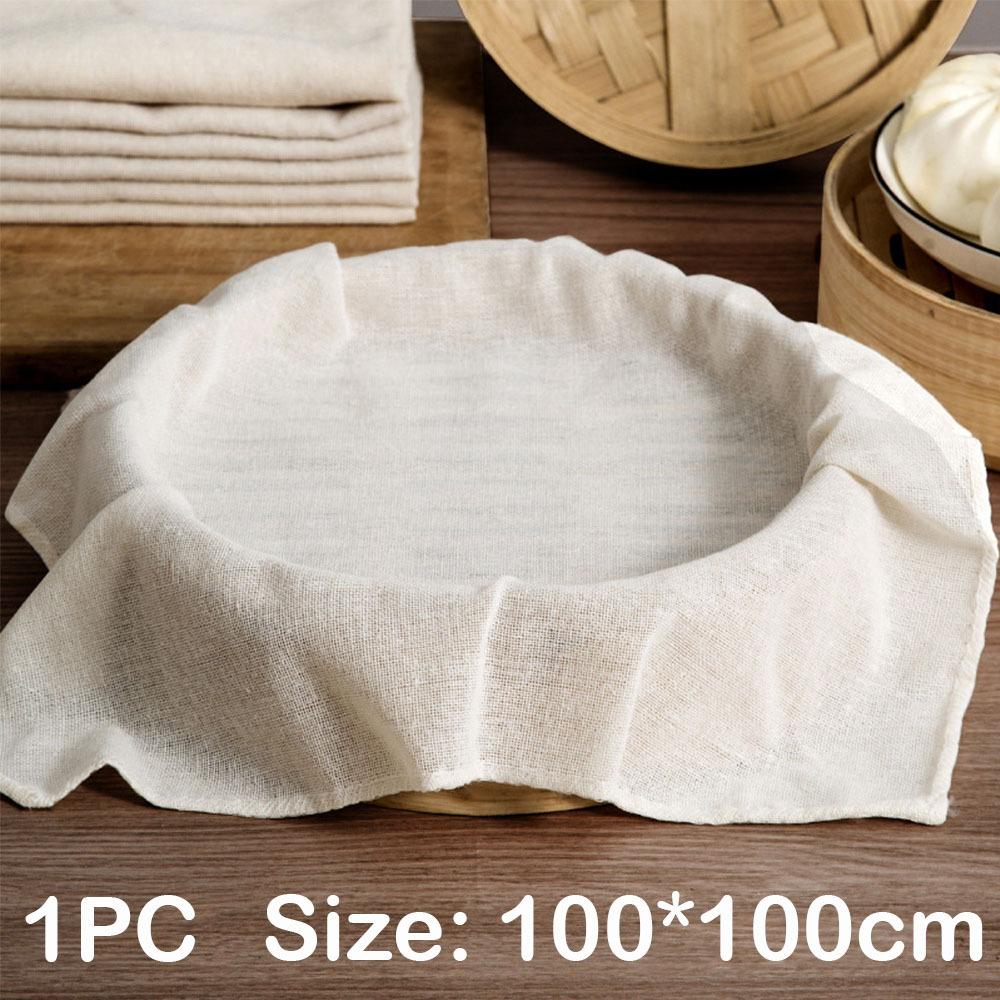 Durable Cotton Cheesecloth Reusable Square Beer Brewing Strainers Fabrics Steamer Cloth for Straining