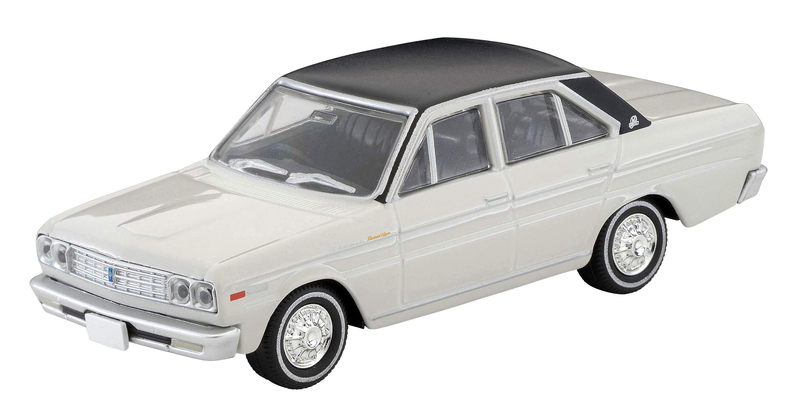

Tomica Limited Vintage Scale Nissan Cedric Personal Deluxe V 1970 Model 1/64 LV-37b (White/Black) (Finished Product) белый