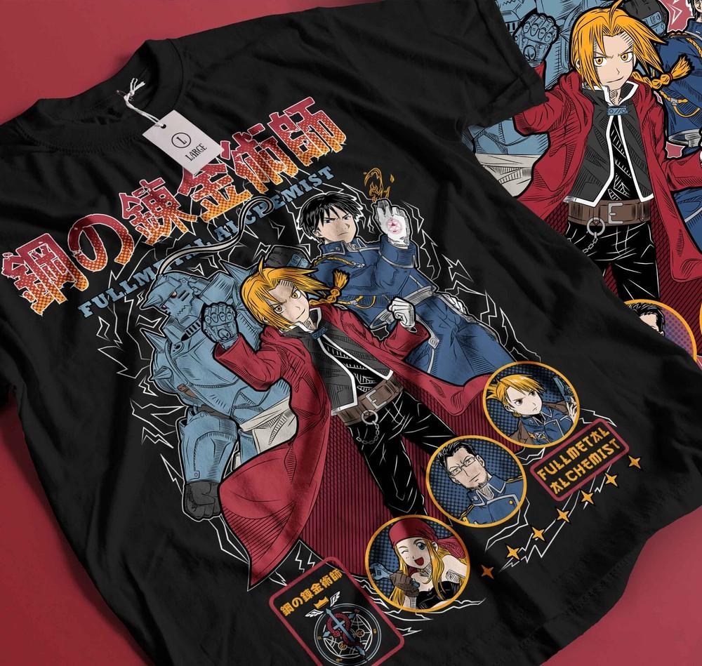 

Fullmetal Alchemist T-Shirt Brotherhood Alphonse Elric Anime Gift Shirt Gift 241 M