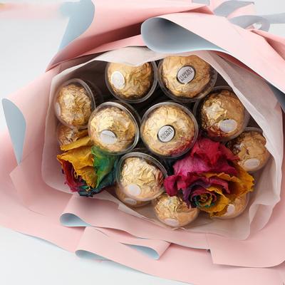 10 szt. Bukiet Czekoladowy Uchwyt na Kulki Walentynkowe Cukierki Dekoracja DIY Kubek Opakowanie Prezenty Ślubne Boże Narodzenie(W tym drewniane patyczki)